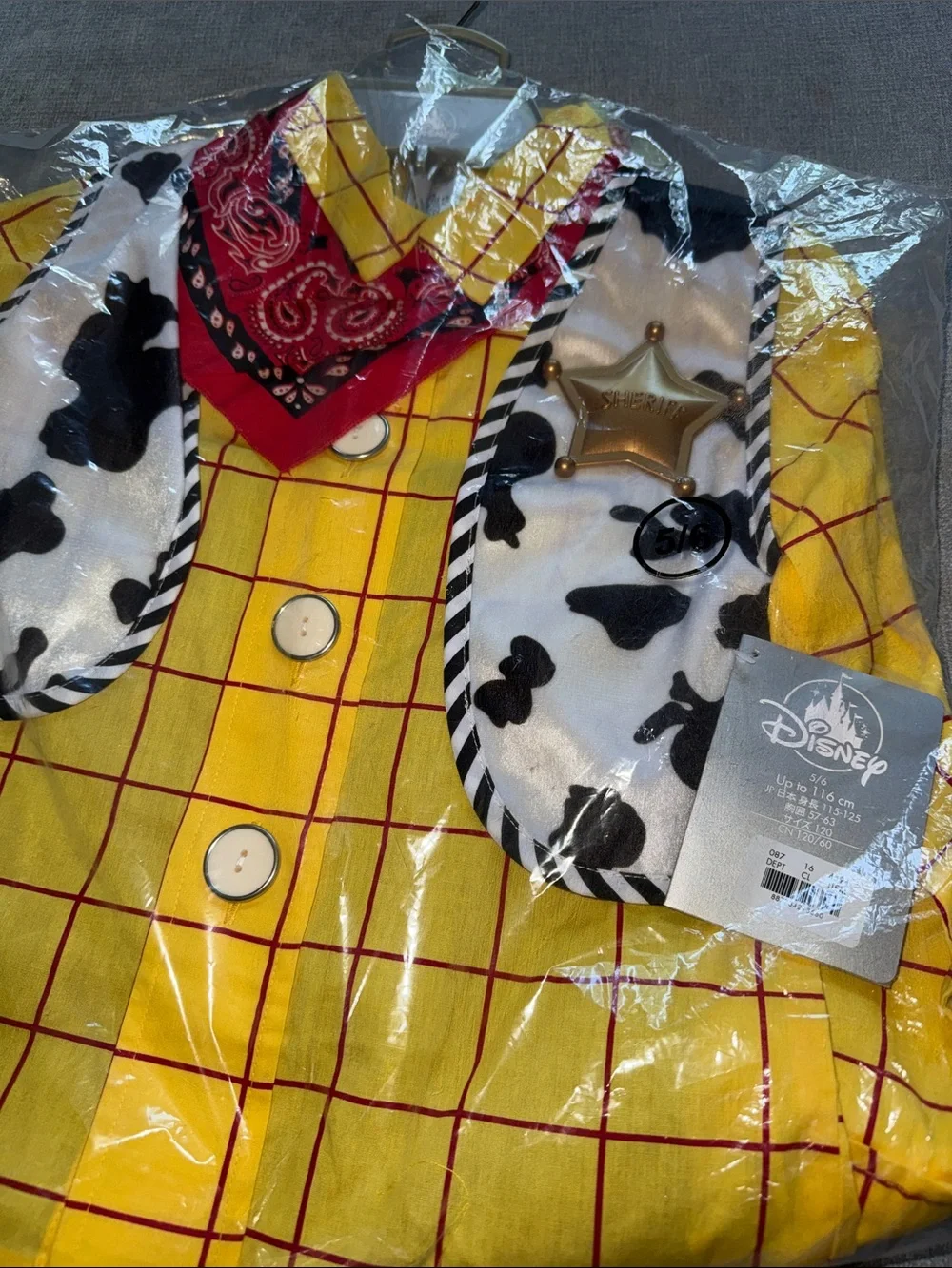 Disney Store Toy Story Boys Woody Costume